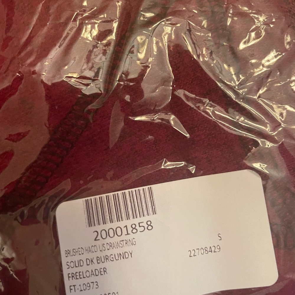 FREELOADER HACCI Long sleeve DRAWSTRING SOLID Dar… - image 9